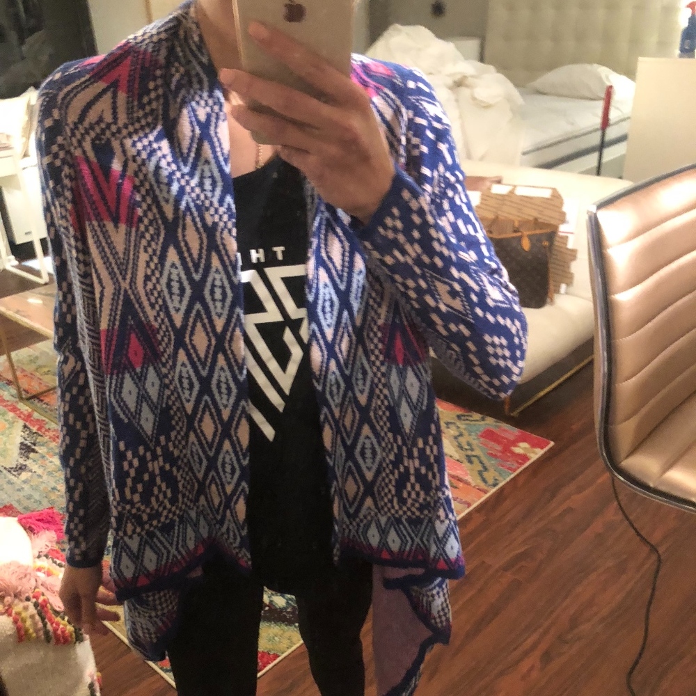BCBG Maxazria Chevron Cardigan